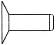 DIN 675 Заклепка с плоской потайной головкой соответствует ISO 1051