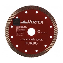 Диск алм VERTEXTOOLS турбо 230x22мм